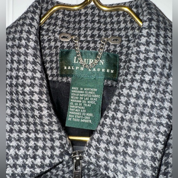 Lauren Ralph Lauren Women's Size 100% Lambswool Tweed Blazer Jacket Full Zip - Picture 2 of 8